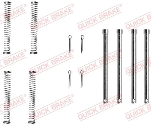 Priedų komplektas, diskinių stabdžių trinkelės QUICK BRAKE 109-1128