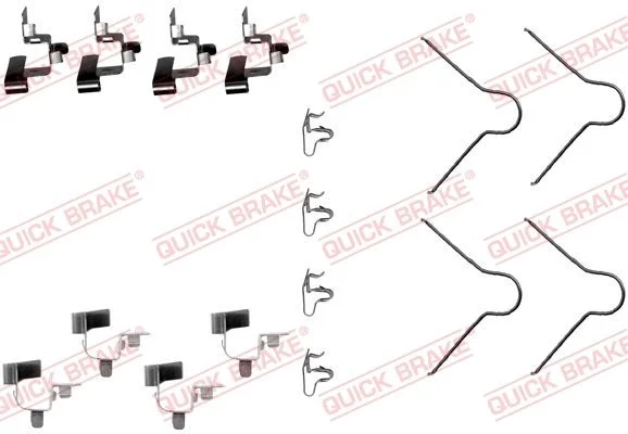 Priedų komplektas, diskinių stabdžių trinkelės QUICK BRAKE 109-1130