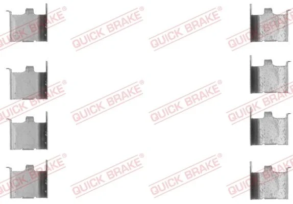 Комплект приладдя, накладка дискового гальма QUICK BRAKE 109-1132