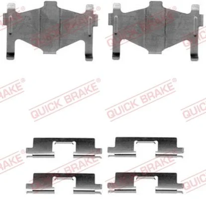 Priedų komplektas, diskinių stabdžių trinkelės QUICK BRAKE 109-1136