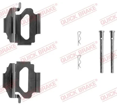 Priedų komplektas, diskinių stabdžių trinkelės QUICK BRAKE 109-1140