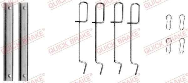 Priedų komplektas, diskinių stabdžių trinkelės QUICK BRAKE 109-1151