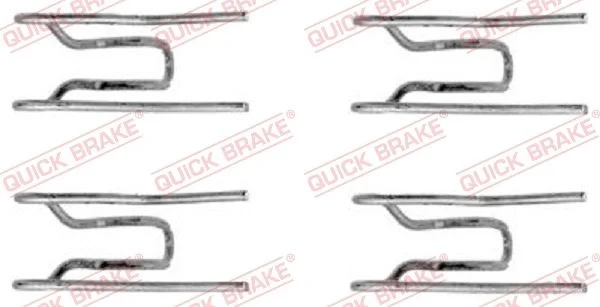 Priedų komplektas, diskinių stabdžių trinkelės QUICK BRAKE 109-1152