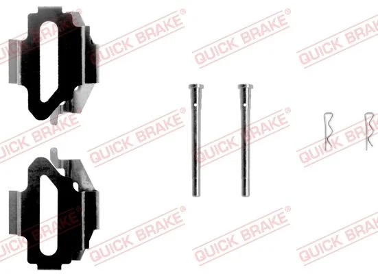 Priedų komplektas, diskinių stabdžių trinkelės QUICK BRAKE 109-1168