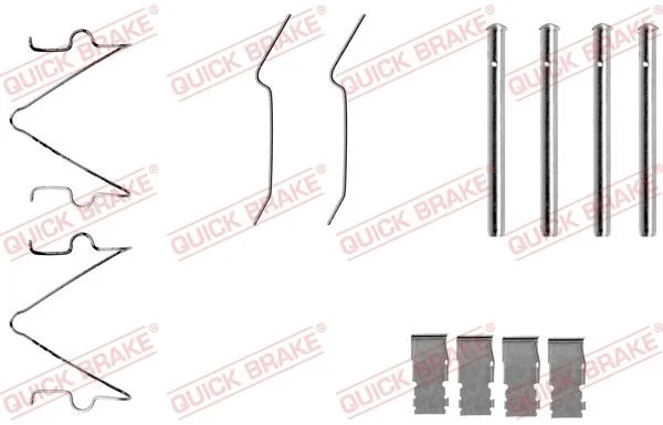 Priedų komplektas, diskinių stabdžių trinkelės QUICK BRAKE 109-1173