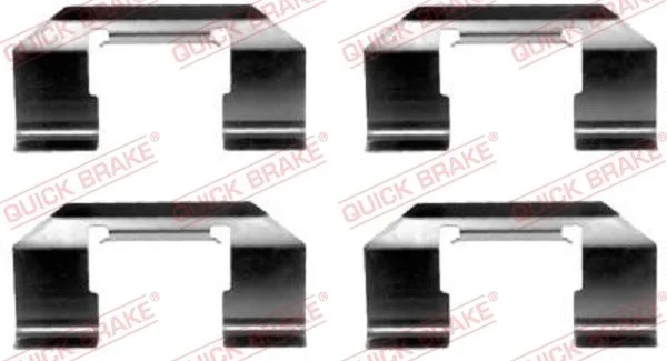 Priedų komplektas, diskinių stabdžių trinkelės QUICK BRAKE 109-1174