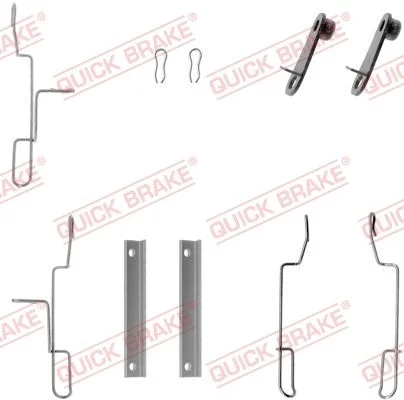 Priedų komplektas, diskinių stabdžių trinkelės QUICK BRAKE 109-1188