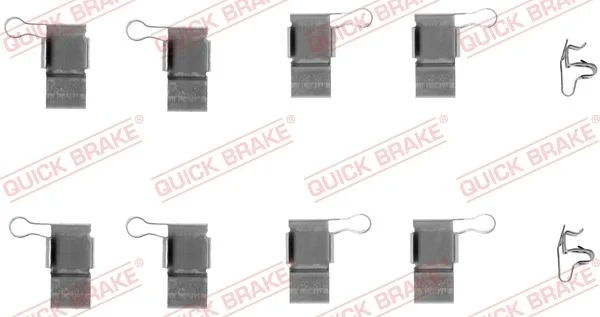 Priedų komplektas, diskinių stabdžių trinkelės QUICK BRAKE 109-1193