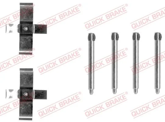 Priedų komplektas, diskinių stabdžių trinkelės QUICK BRAKE 109-1195