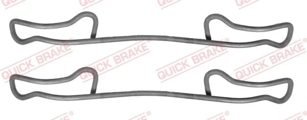 Priedų komplektas, diskinių stabdžių trinkelės QUICK BRAKE 109-1200
