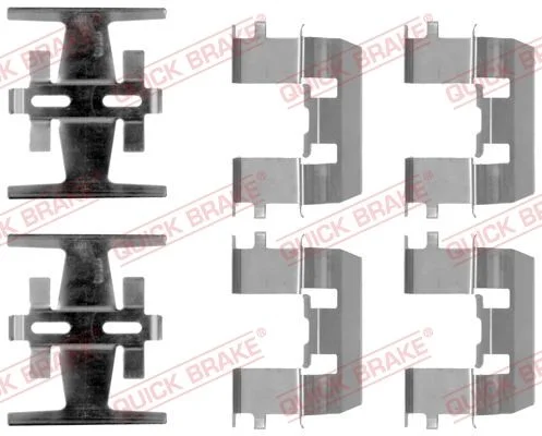 Priedų komplektas, diskinių stabdžių trinkelės QUICK BRAKE 109-1208