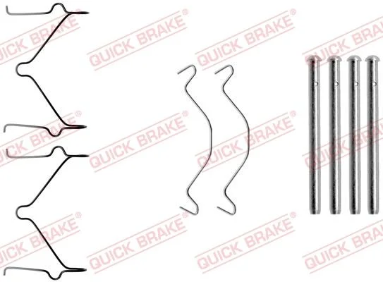 Priedų komplektas, diskinių stabdžių trinkelės QUICK BRAKE 109-1209