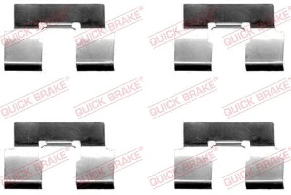 Priedų komplektas, diskinių stabdžių trinkelės QUICK BRAKE 109-1214