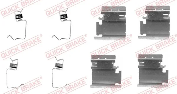 Priedų komplektas, diskinių stabdžių trinkelės QUICK BRAKE 109-1218