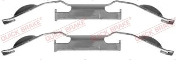 Priedų komplektas, diskinių stabdžių trinkelės QUICK BRAKE 109-1221