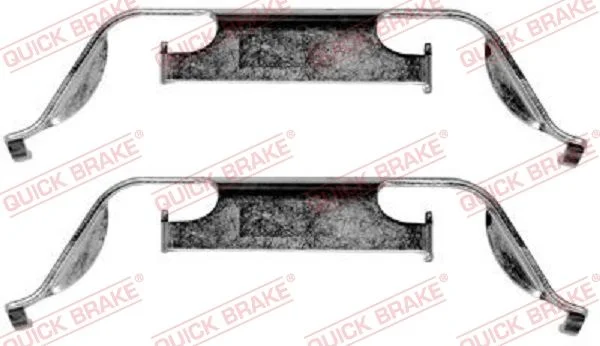 Priedų komplektas, diskinių stabdžių trinkelės QUICK BRAKE 109-1222