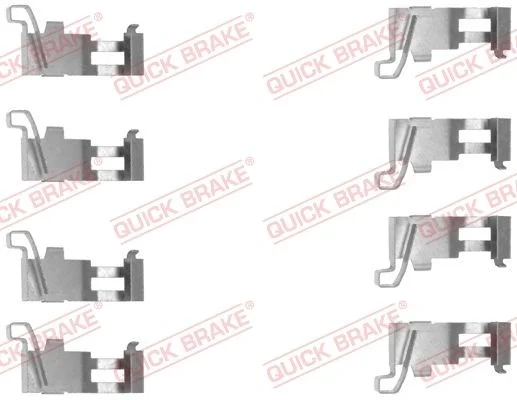 Priedų komplektas, diskinių stabdžių trinkelės QUICK BRAKE 109-1226