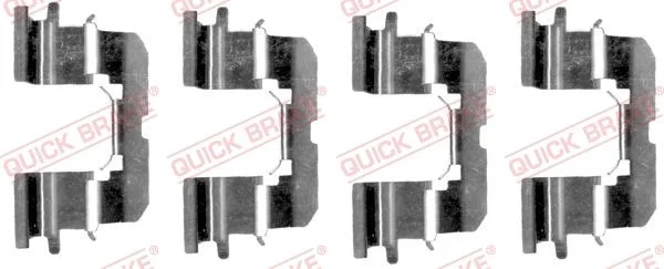 Priedų komplektas, diskinių stabdžių trinkelės QUICK BRAKE 109-1227