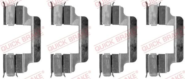 Priedų komplektas, diskinių stabdžių trinkelės QUICK BRAKE 109-1230