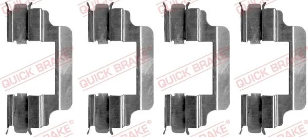 Priedų komplektas, diskinių stabdžių trinkelės QUICK BRAKE 109-1231