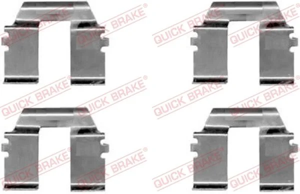 Priedų komplektas, diskinių stabdžių trinkelės QUICK BRAKE 109-1232