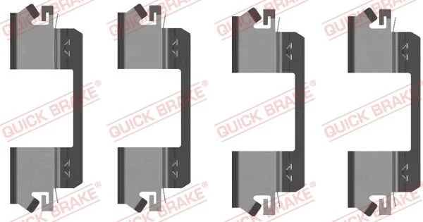 Priedų komplektas, diskinių stabdžių trinkelės QUICK BRAKE 109-1234