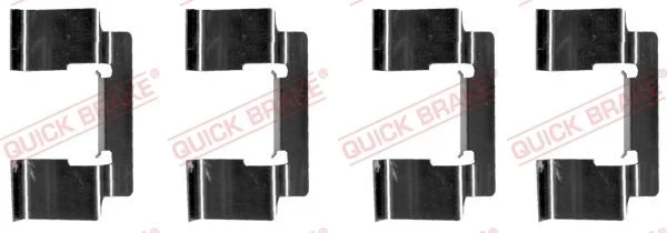 Priedų komplektas, diskinių stabdžių trinkelės QUICK BRAKE 109-1235