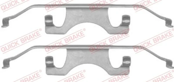 Priedų komplektas, diskinių stabdžių trinkelės QUICK BRAKE 109-1241