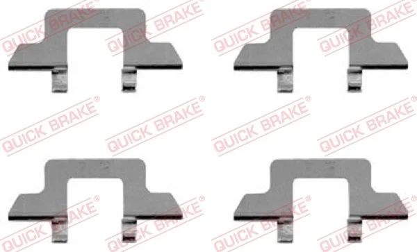 Priedų komplektas, diskinių stabdžių trinkelės QUICK BRAKE 109-1242