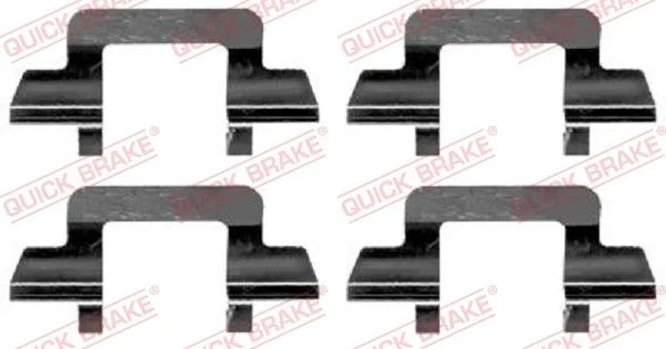Priedų komplektas, diskinių stabdžių trinkelės QUICK BRAKE 109-1243