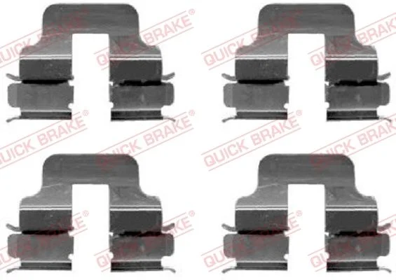 Priedų komplektas, diskinių stabdžių trinkelės QUICK BRAKE 109-1247