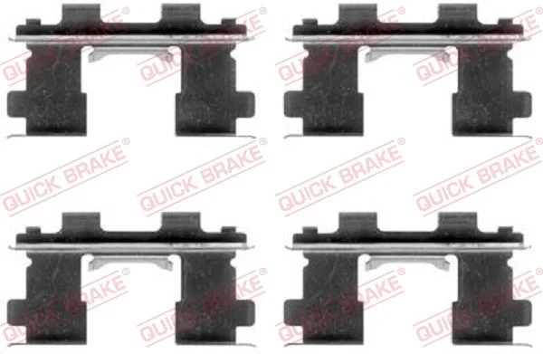 Priedų komplektas, diskinių stabdžių trinkelės QUICK BRAKE 109-1253