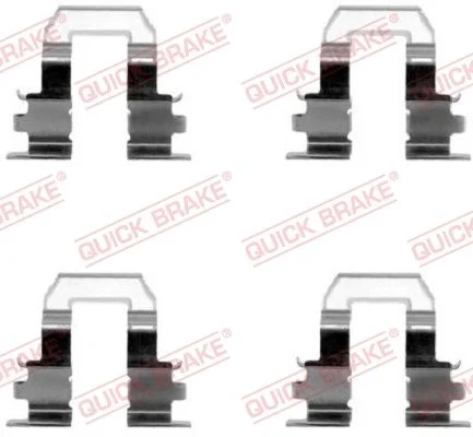 Priedų komplektas, diskinių stabdžių trinkelės QUICK BRAKE 109-1255