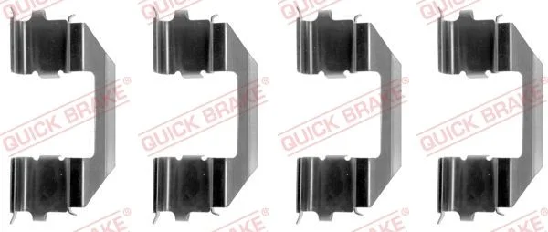 Priedų komplektas, diskinių stabdžių trinkelės QUICK BRAKE 109-1258
