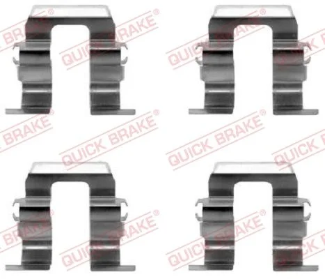Priedų komplektas, diskinių stabdžių trinkelės QUICK BRAKE 109-1259