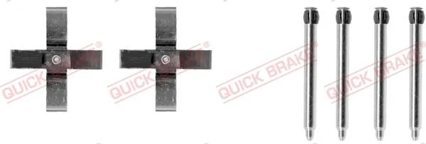 Priedų komplektas, diskinių stabdžių trinkelės QUICK BRAKE 109-1266