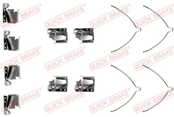 Priedų komplektas, diskinių stabdžių trinkelės QUICK BRAKE 109-1269