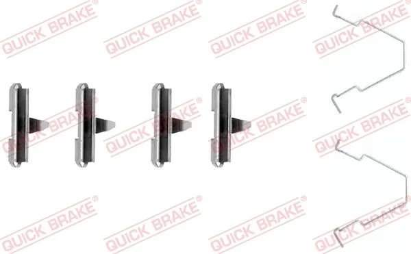 Priedų komplektas, diskinių stabdžių trinkelės QUICK BRAKE 109-1270