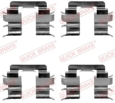 Priedų komplektas, diskinių stabdžių trinkelės QUICK BRAKE 109-1272