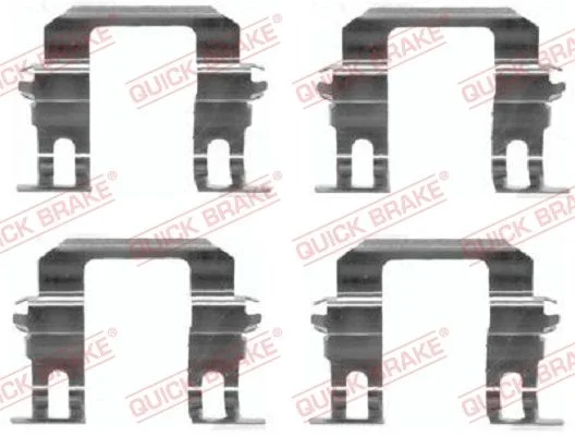 Priedų komplektas, diskinių stabdžių trinkelės QUICK BRAKE 109-1275