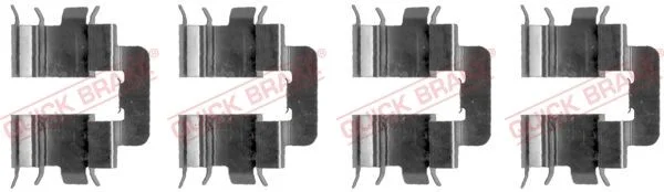 Priedų komplektas, diskinių stabdžių trinkelės QUICK BRAKE 109-1277