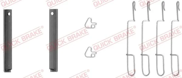Priedų komplektas, diskinių stabdžių trinkelės QUICK BRAKE 109-1280