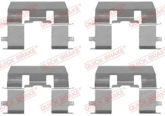 Priedų komplektas, diskinių stabdžių trinkelės QUICK BRAKE 109-1281