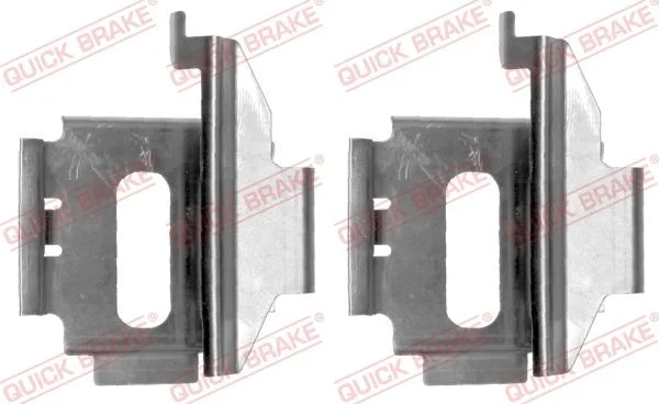 Priedų komplektas, diskinių stabdžių trinkelės QUICK BRAKE 109-1282