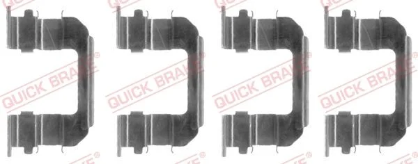 Priedų komplektas, diskinių stabdžių trinkelės QUICK BRAKE 109-1287