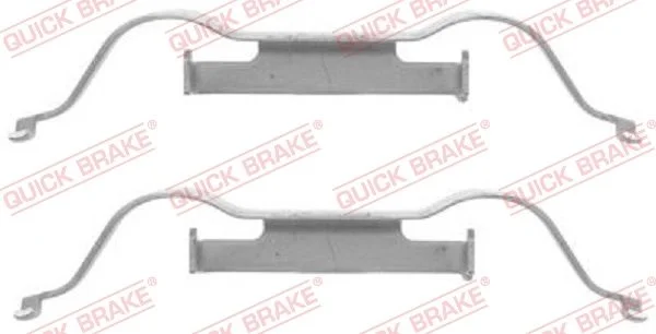 Priedų komplektas, diskinių stabdžių trinkelės QUICK BRAKE 109-1288