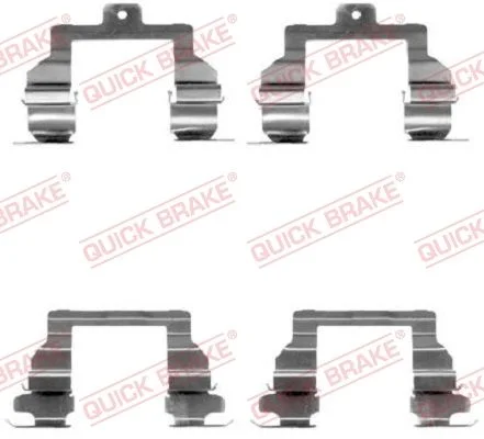 Priedų komplektas, diskinių stabdžių trinkelės QUICK BRAKE 109-1291