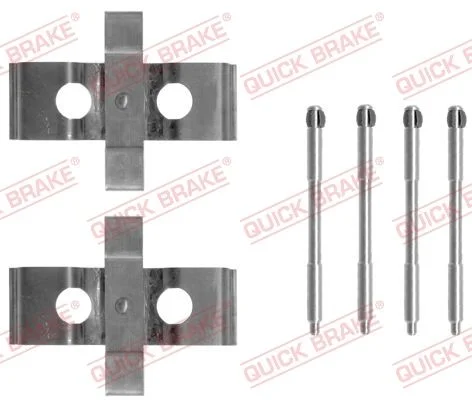 Priedų komplektas, diskinių stabdžių trinkelės QUICK BRAKE 109-1296