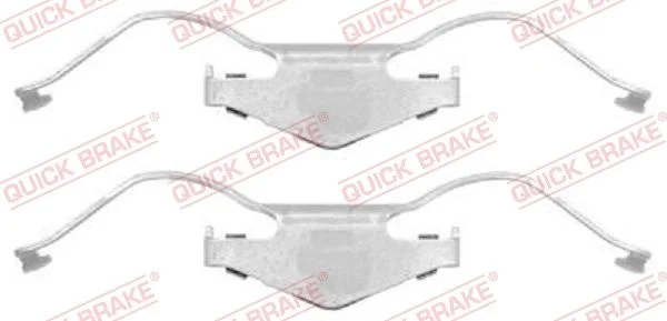 Priedų komplektas, diskinių stabdžių trinkelės QUICK BRAKE 109-1297