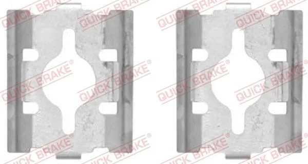 Priedų komplektas, diskinių stabdžių trinkelės QUICK BRAKE 109-1600